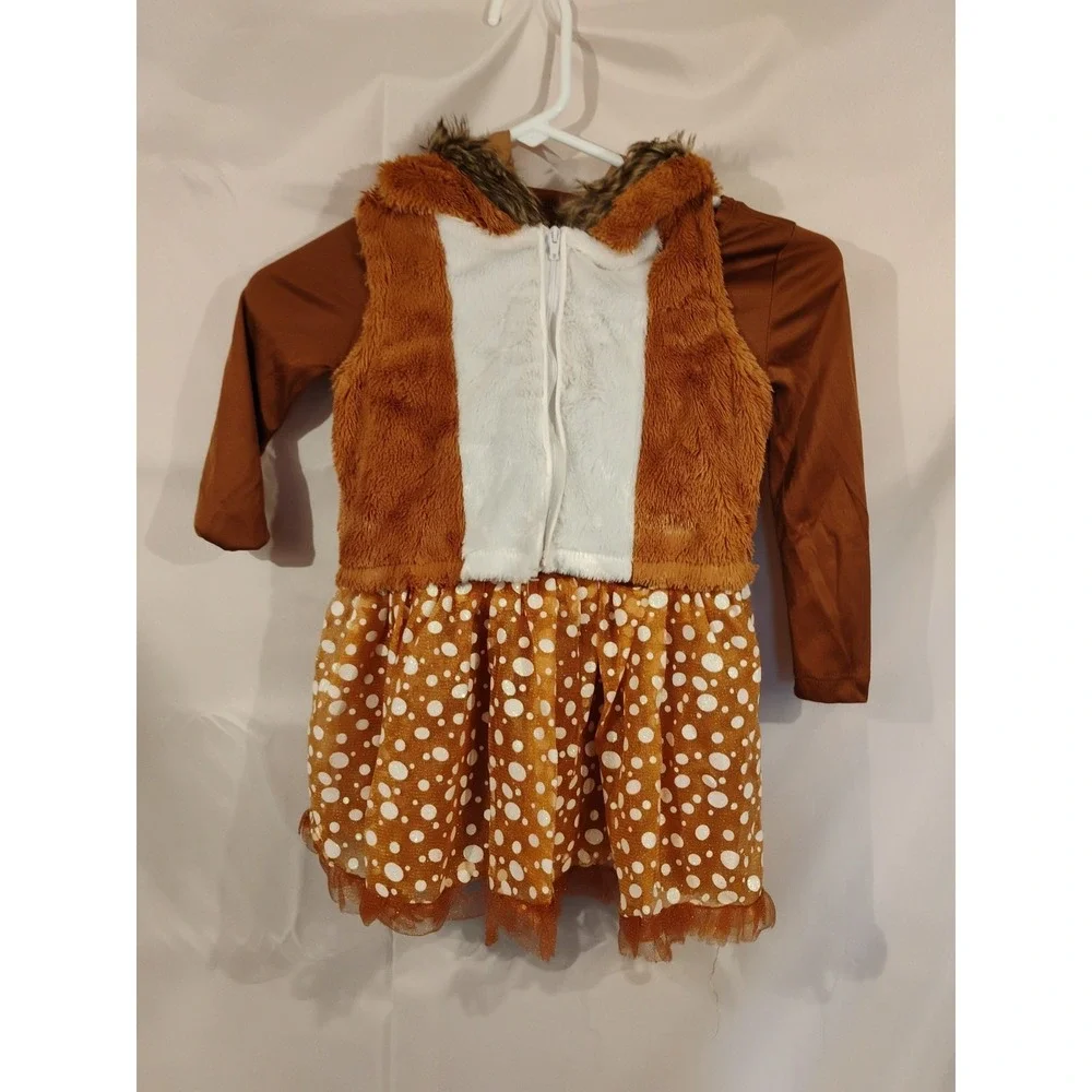 Suit Yourself Costume Oh Deer Girls SMALL 4-6 Runs 2-4 Halloween Christmas‎ Play